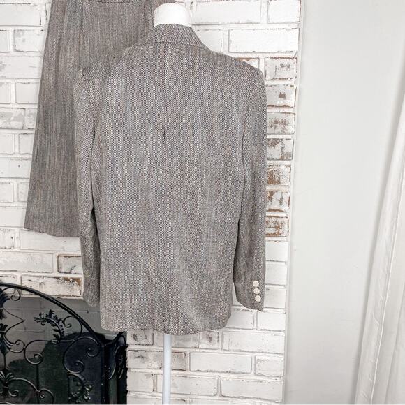Vintage 70s 80s Royce Ltd New York Tweed Skirt and Double-Breasted Blazer Set 12 - Picture 13 of 16